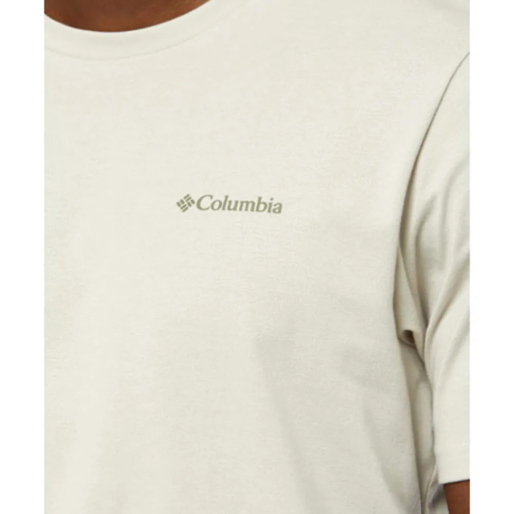 Outlet Columbia Mens Hageman Graphic T-Shirt Cream