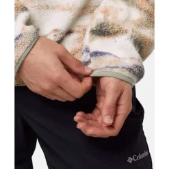 Outlet Columbia Mens Helvetia Snap Fleece Half Zip Top Yellow
