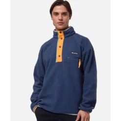 Online Columbia Mens Helvetia Snap Fleece Half Zip Top Navy