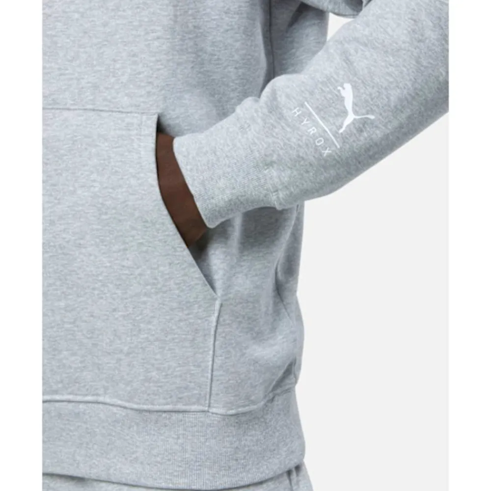 Hot Puma Mens Hyrox World Hoodie Grey