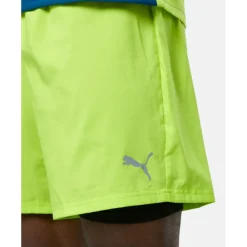 Outlet Puma Mens 2in1 Shorts Yellow