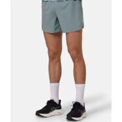 Best Asics Mens 5Inch Road Short Green