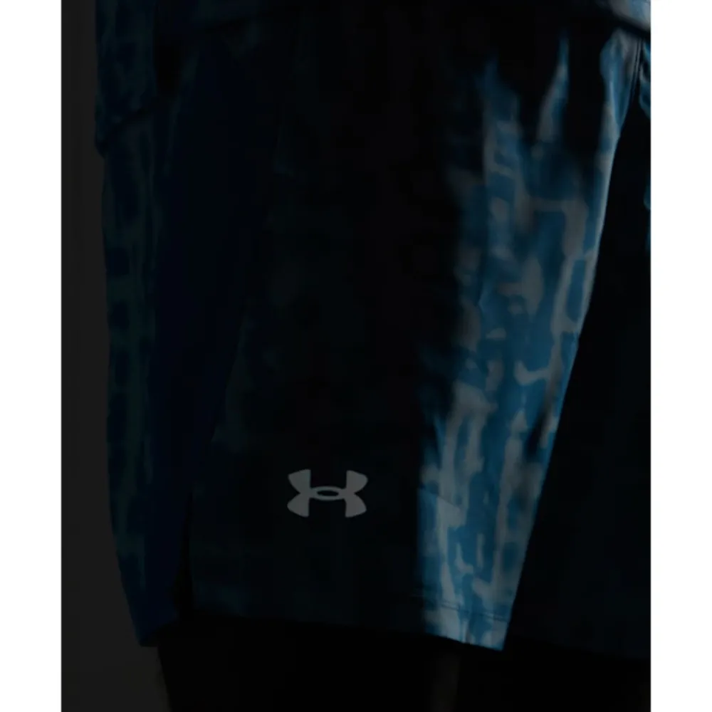Fashion Under Armour Mens Launch 7 Inch Print Shorts Blue