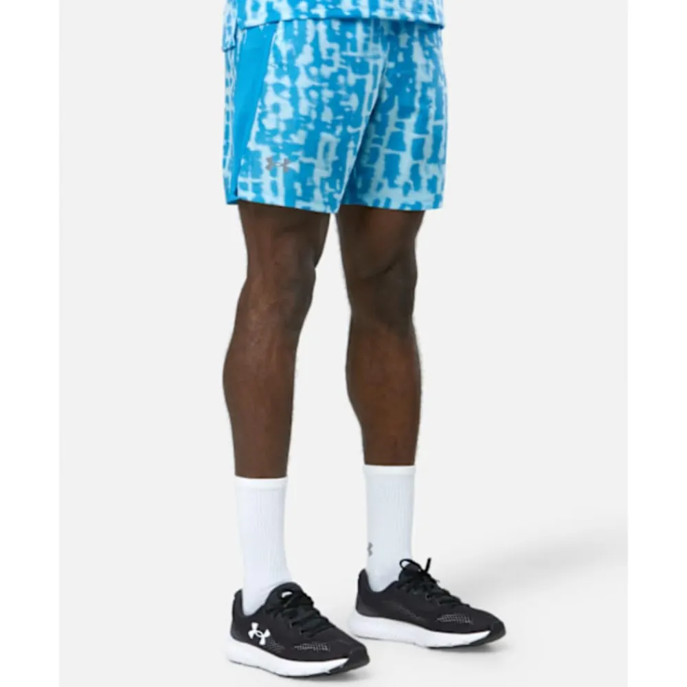 Fashion Under Armour Mens Launch 7 Inch Print Shorts Blue