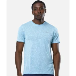 New Under Armour Mens Launch Camo T-Shirt Blue