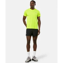 Discount Under Armour Mens Launch Run Camo T-Shirt Yellow