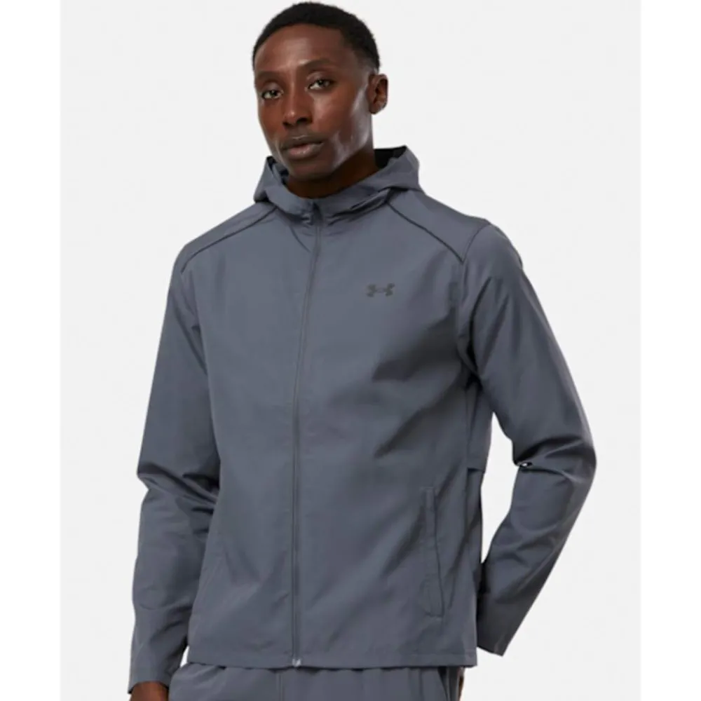 Clearance Under Armour Mens Launch Run Hooded Jacket Grey