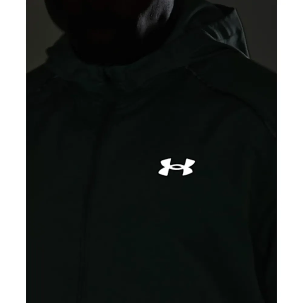 Discount Under Armour Mens Launch Run Hooded Jacket Grey