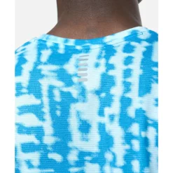 Outlet Under Armour Mens Launch Run Printed T-Shirt Blue