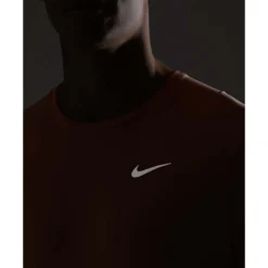 Fashion Nike Mens Miler Breathe T-Shirt Orange