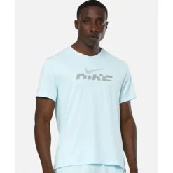 Discount Nike Mens Miler Flash T-Shirt Blue
