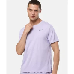 Outlet Nike Mens Miler T-Shirt Purple