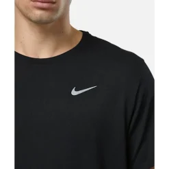 Outlet Nike Mens Miler T-Shirt Black