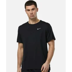Outlet Nike Mens Miler T-Shirt Black