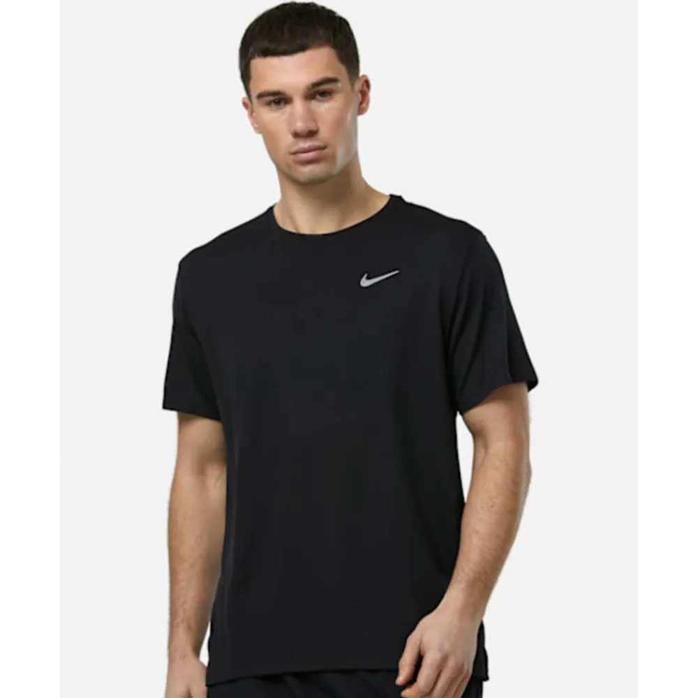 Outlet Nike Mens Miler T-Shirt Black