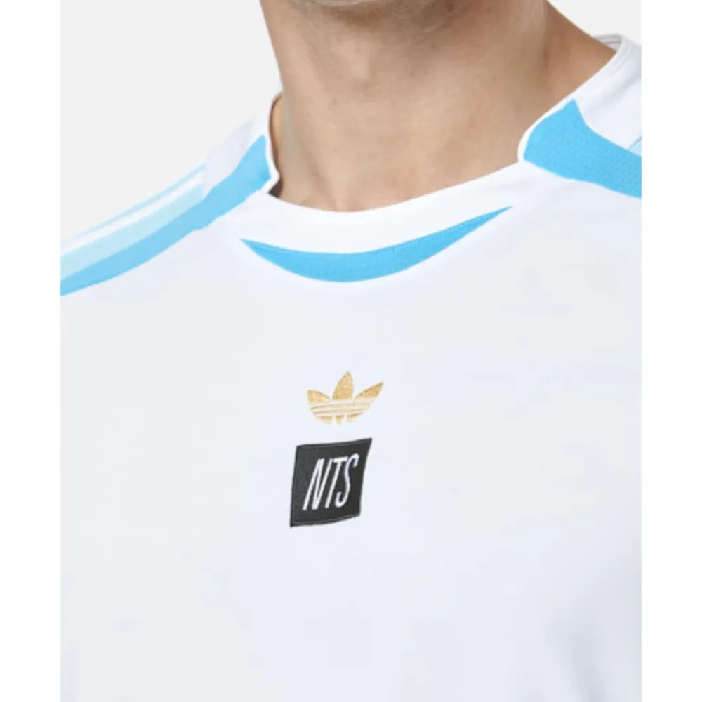 Outlet adidas Originals Mens NTS Jersey T-shirt Blue
