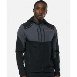 Online Monterrain Mens Orbit Woven Running Full Zip Jacket Black