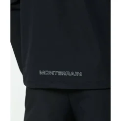 Online Monterrain Mens Orbit Woven Running Full Zip Jacket Black
