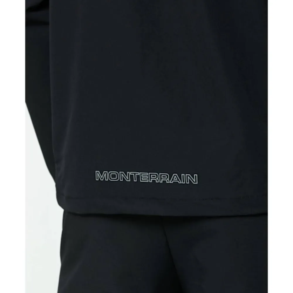 Online Monterrain Mens Orbit Woven Running Full Zip Jacket Black