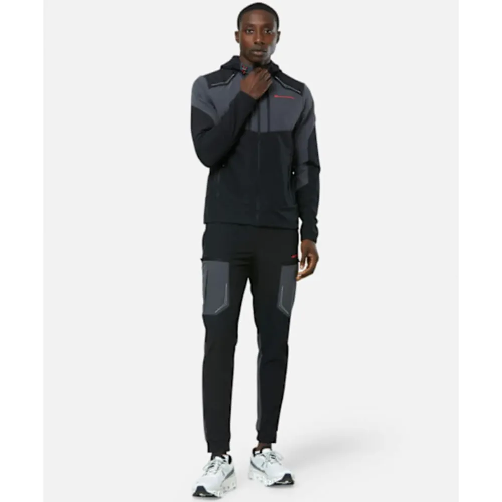 Online Monterrain Mens Orbit Woven Running Full Zip Jacket Black