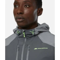 Discount Monterrain Mens Orbit Woven Running Jacket Grey