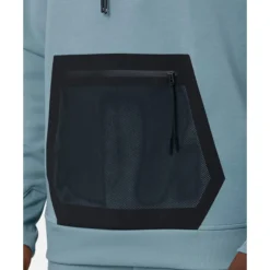 Fashion On Mens Performance Hoodie Blue
