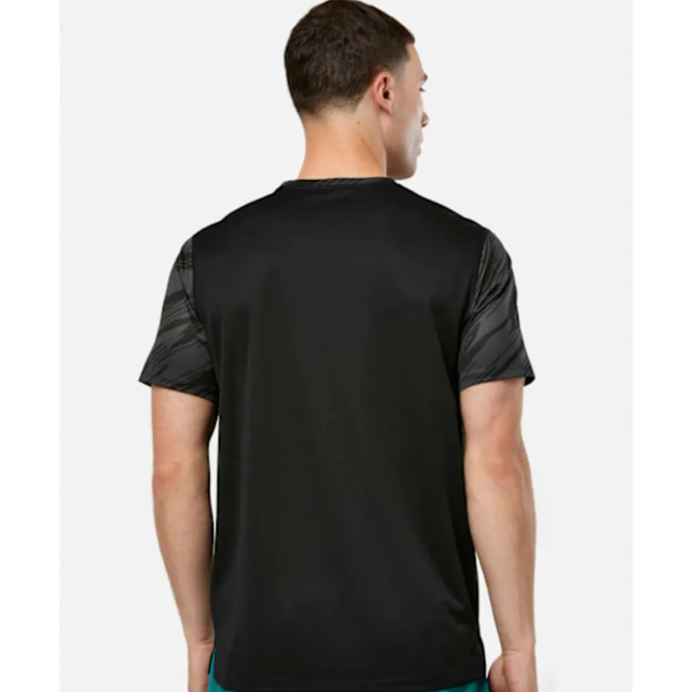 Sale Asics Mens Print Run T-Shirt Black