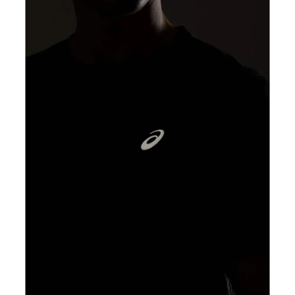 Sale Asics Mens Print Run T-Shirt Black