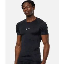 New Nike Mens Pro Base Training T-Shirt Black