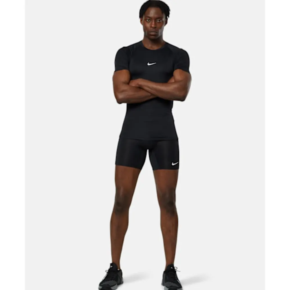 New Nike Mens Pro Base Training T-Shirt Black
