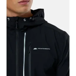 Fashion Monterrain Mens Ramble 3.0 Woven Full Zip Jacket Black