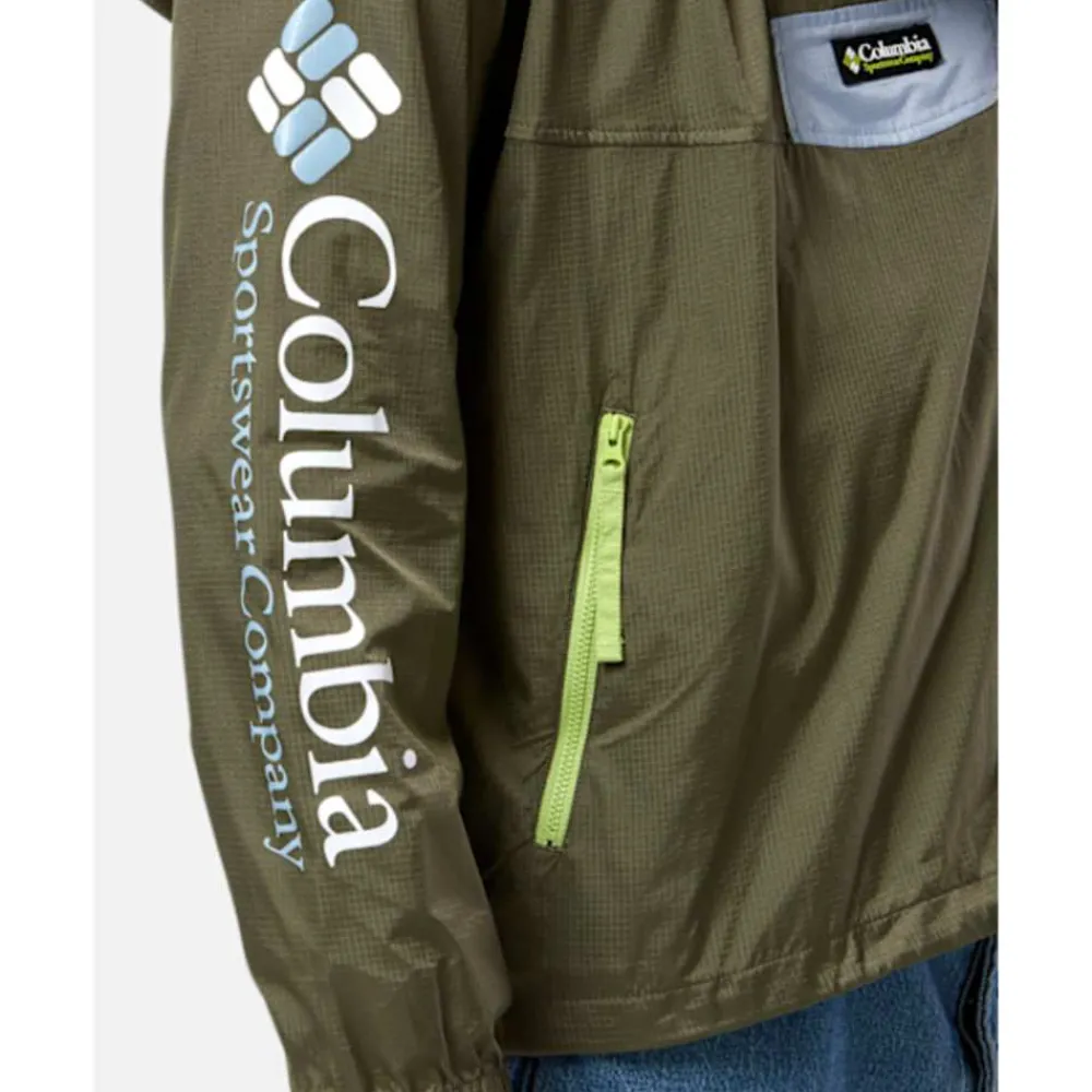 Hot Columbia Mens Riptide Anorak Jacket Green