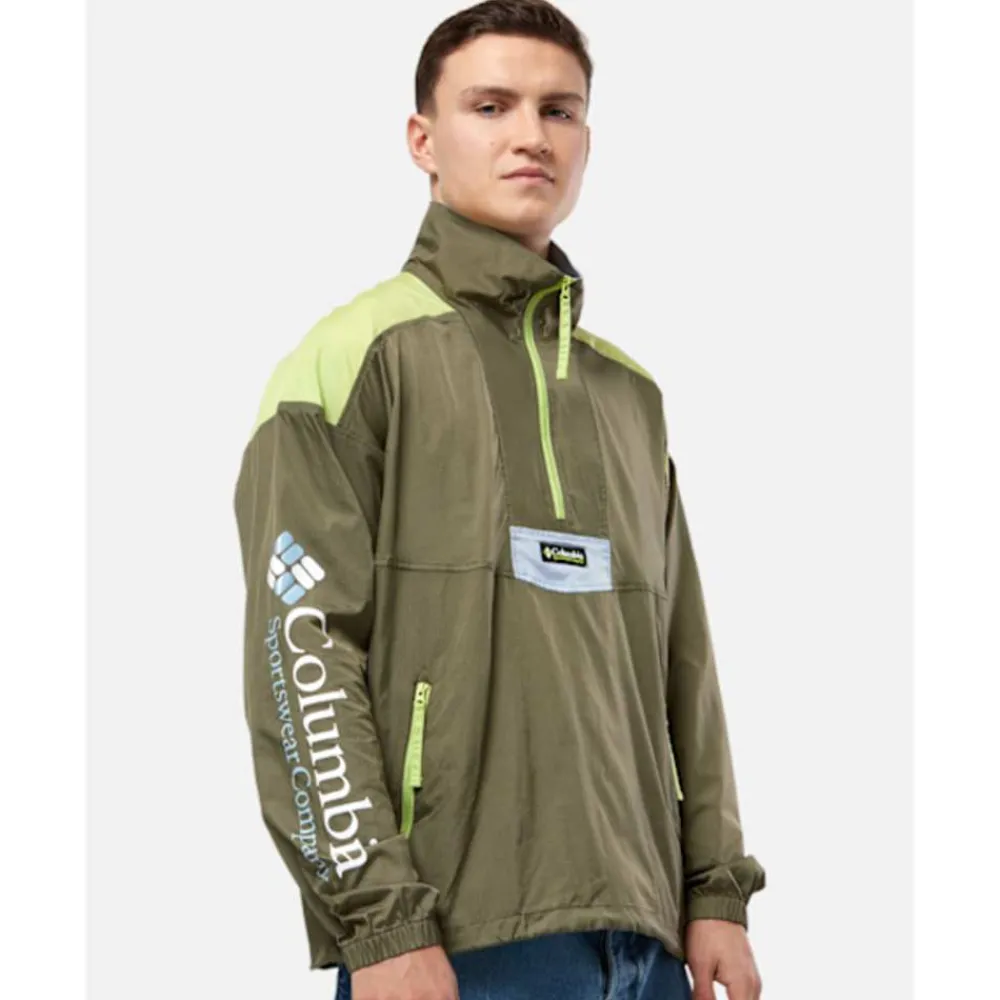 Hot Columbia Mens Riptide Anorak Jacket Green