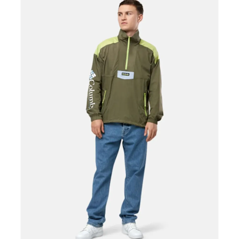 Hot Columbia Mens Riptide Anorak Jacket Green