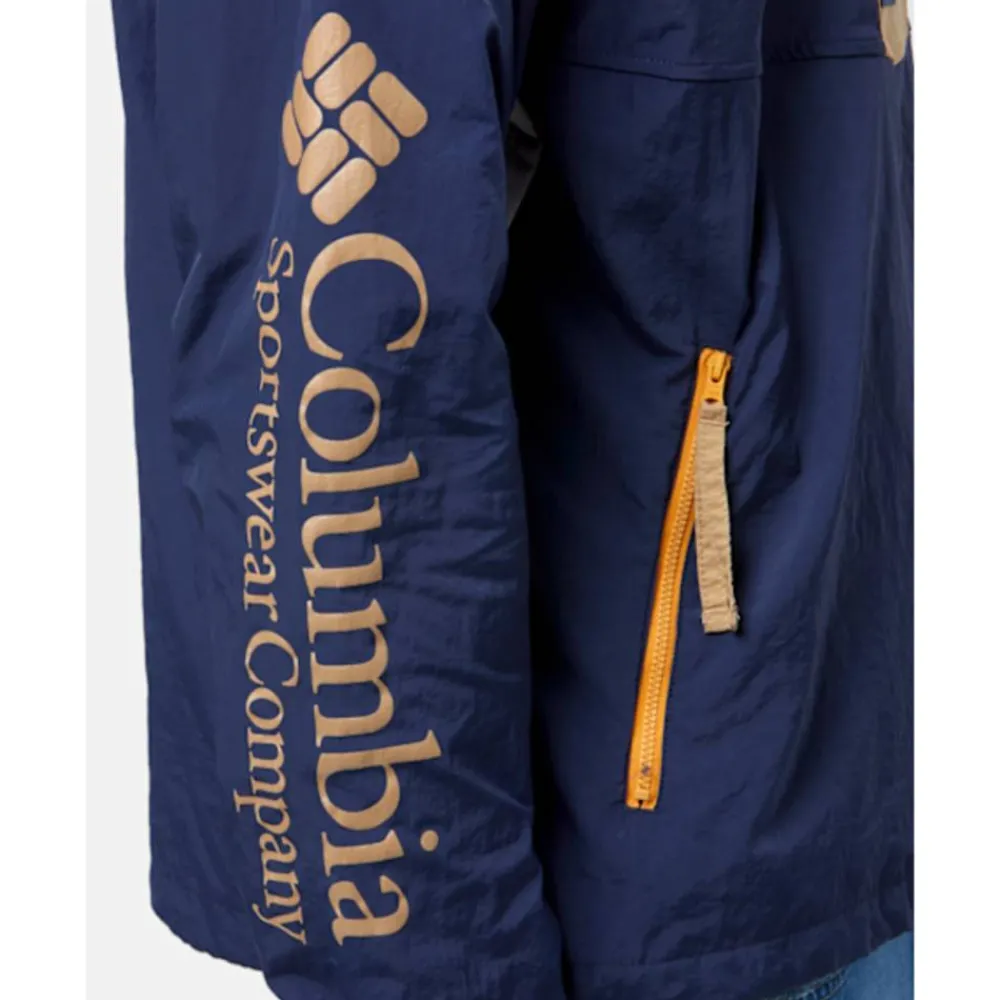 Online Columbia Mens Riptide Anorak Windbreaker Half Zip Top Navy
