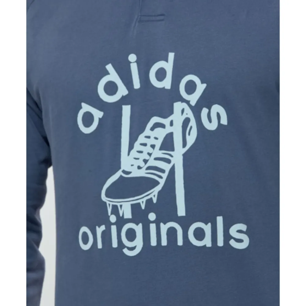 Outlet adidas Originals Mens Rugby Polo Blue
