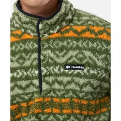Sale Columbia Mens Rugged Ridge Half Snap Top Fleece Green