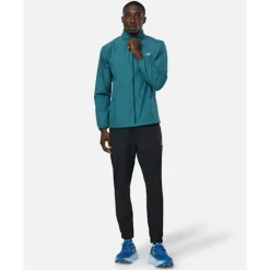Outlet New Balance Mens Run Woven Full Zip Jacket Green