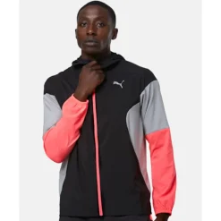 Fashion Puma Mens Run Woven Jacket Black
