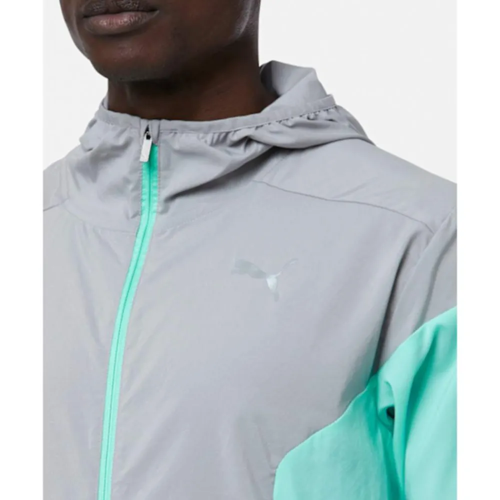 Hot Puma Mens Run Woven Jacket Grey