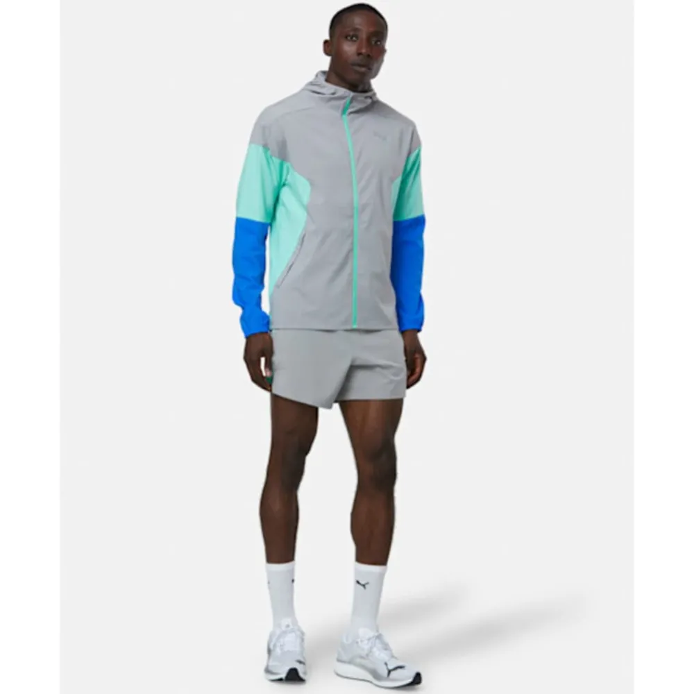 Hot Puma Mens Run Woven Jacket Grey