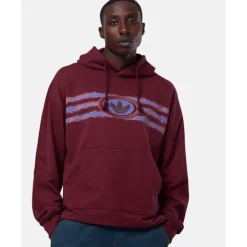 Hot adidas Originals Mens 90s Hoodie Purple