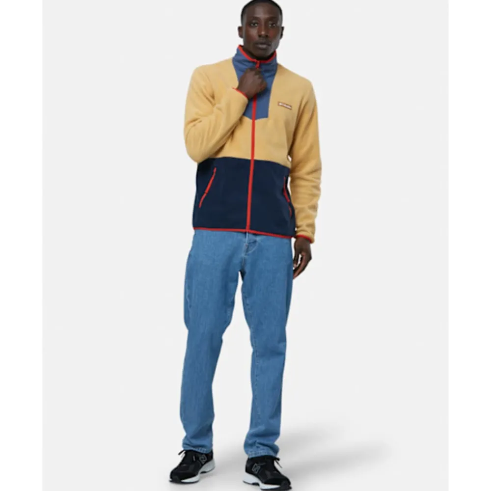 New Columbia Mens Sequoia Grove Full Zip Fleece Cream