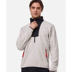Hot Columbia Mens Sequoia Grove Half Zip Top Cream