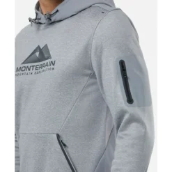 Outlet Monterrain Mens Speed 2.0 Poly Fleece Hoodie Grey
