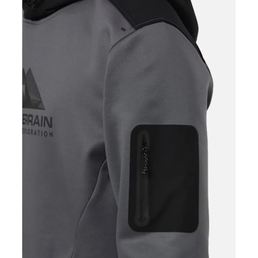 Fashion Monterrain Mens Speed 2.0 Poly Fleece Hoodie Grey