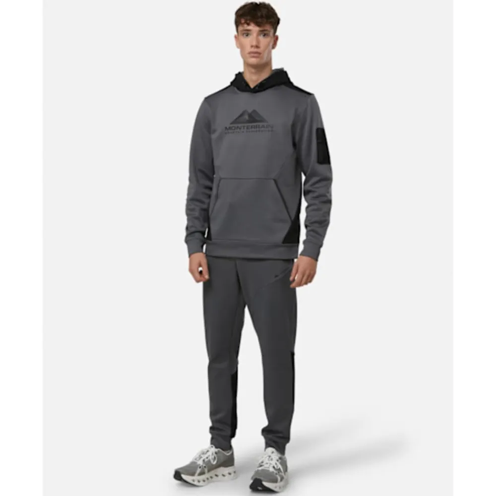Fashion Monterrain Mens Speed 2.0 Poly Fleece Hoodie Grey