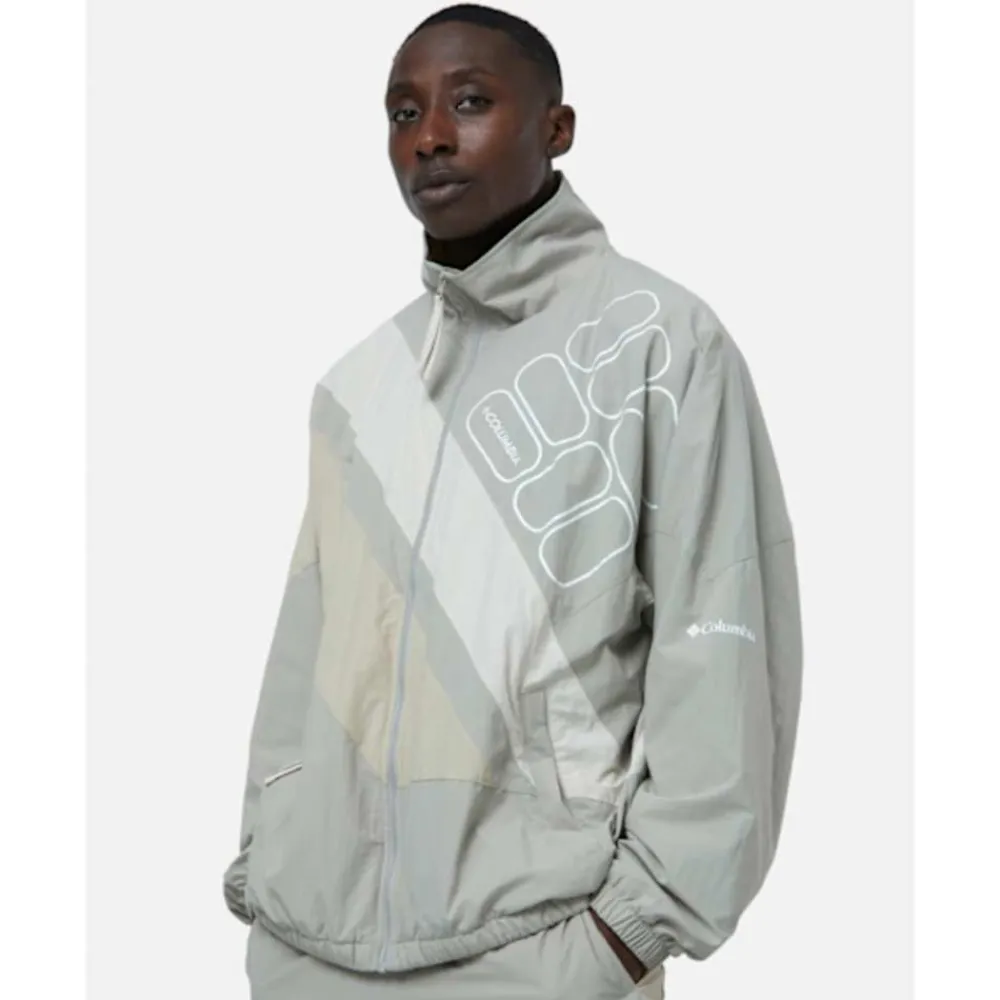 Discount Columbia Mens Sport Windbreaker Jacket Cream