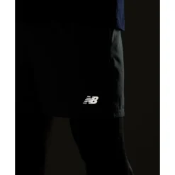 Fashion New Balance Mens Sports Essenials 5 Inch Shorts Green