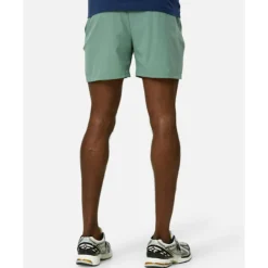 Fashion New Balance Mens Sports Essenials 5 Inch Shorts Green